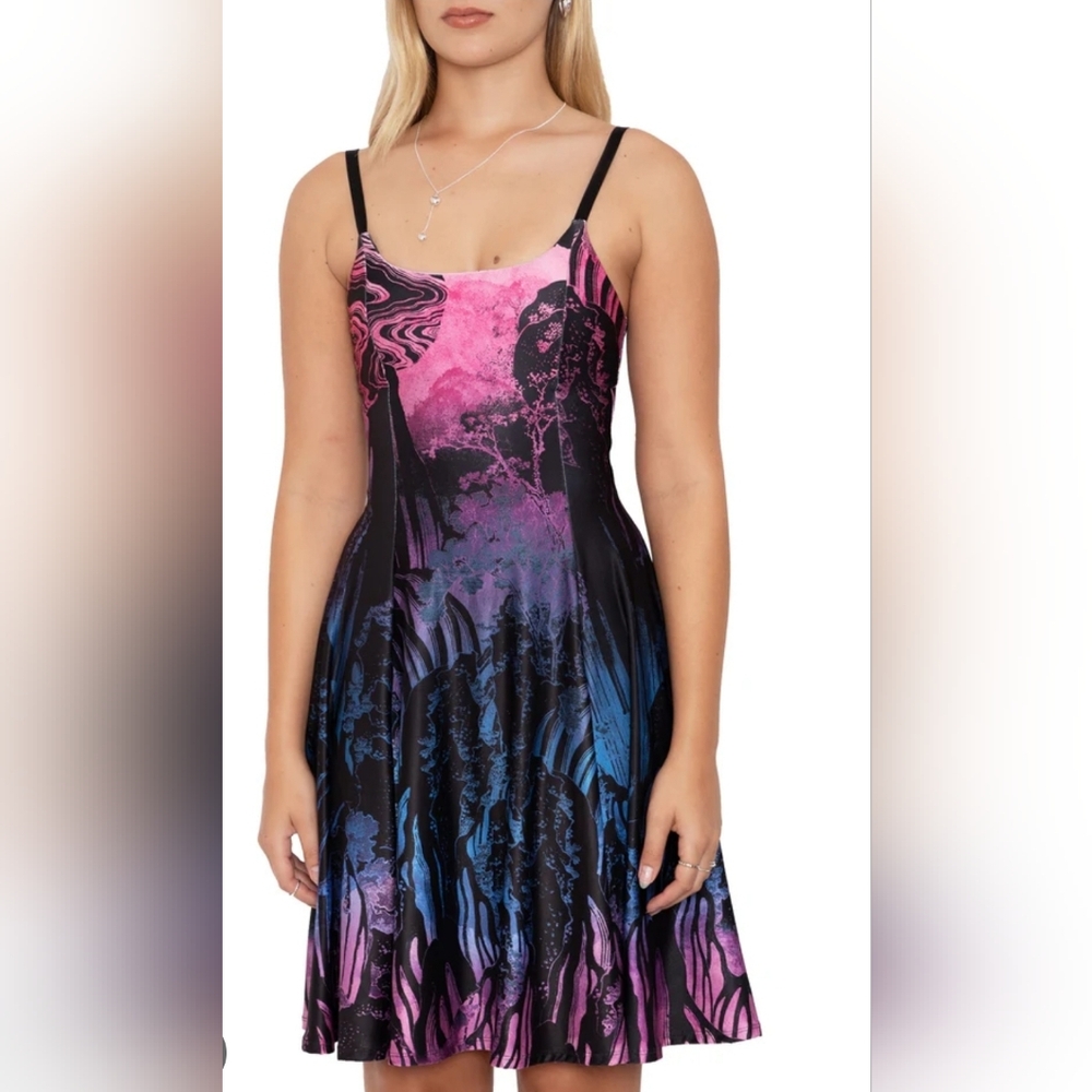 Blackmilk XL Hokusai Waterfalls Dress